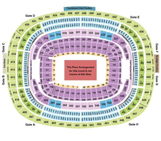 Northwest Stadium Karol G Seating Chart